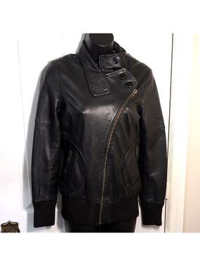 Soia & Kyo Women's Black Leather Jacket XS